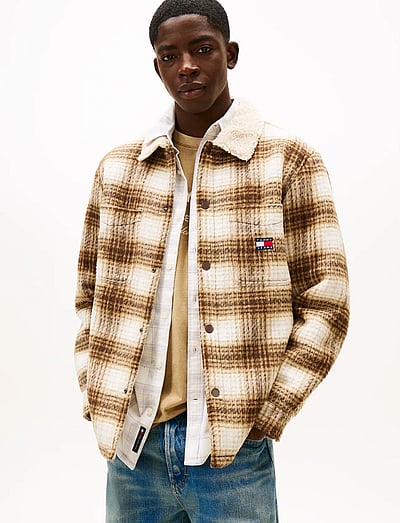 Tjm Check Teddy Overshirt Ext - Vindjakker