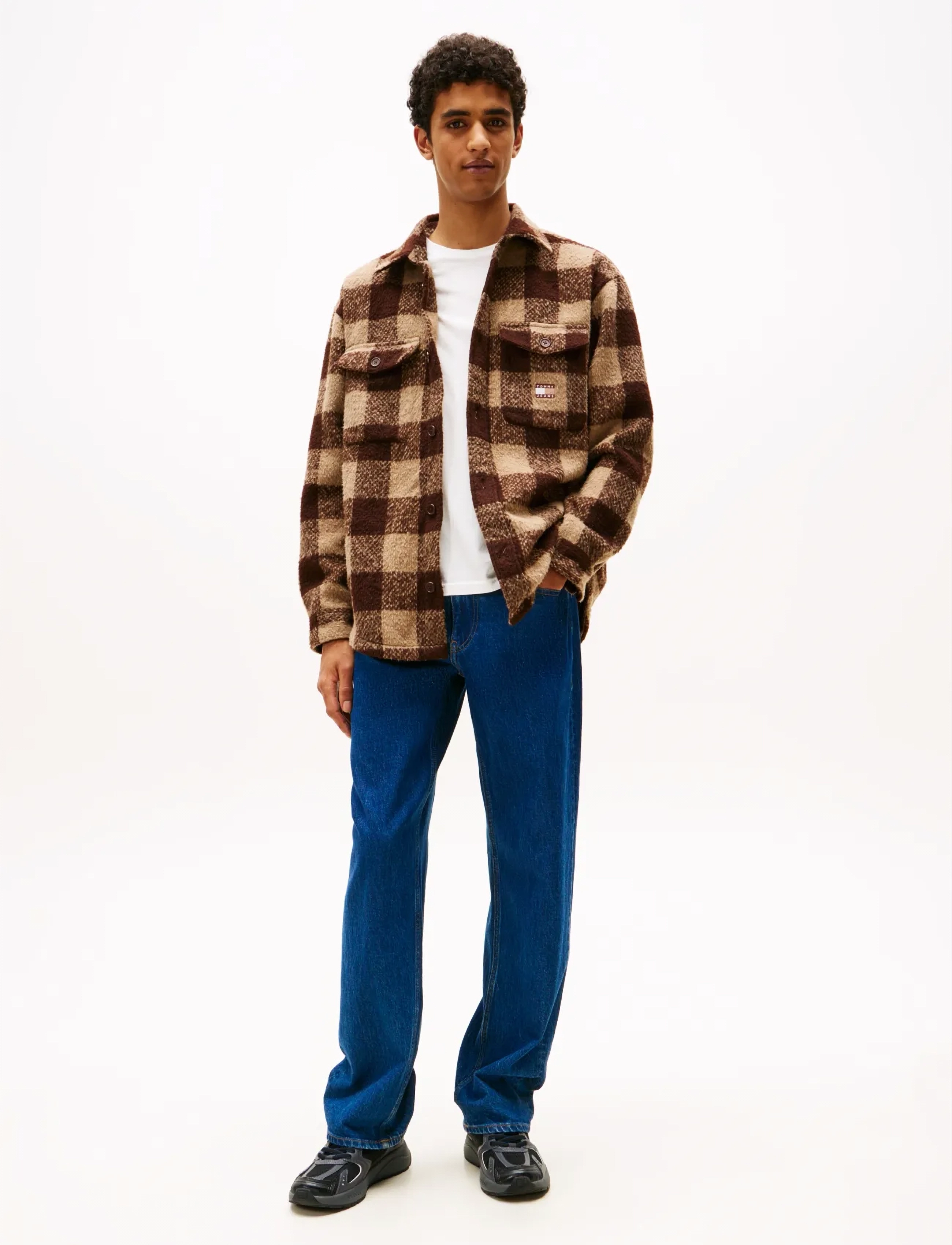 Tommy Jeans - TJM CHECK OVERSHIRT EXT - shop by style - rich brown / buffalo check - 2