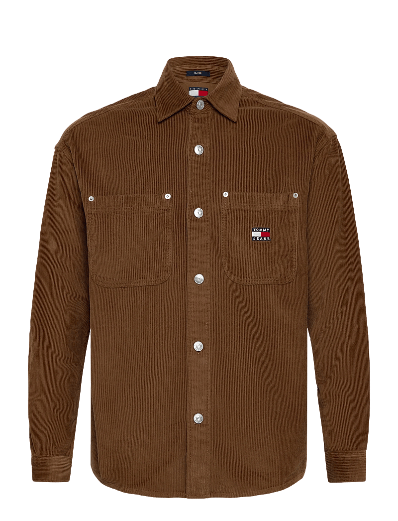 Tommy Jeans - TJM RLX WASHED CORD SHIRT EXT - corduroy shirts - pecan nut - 1