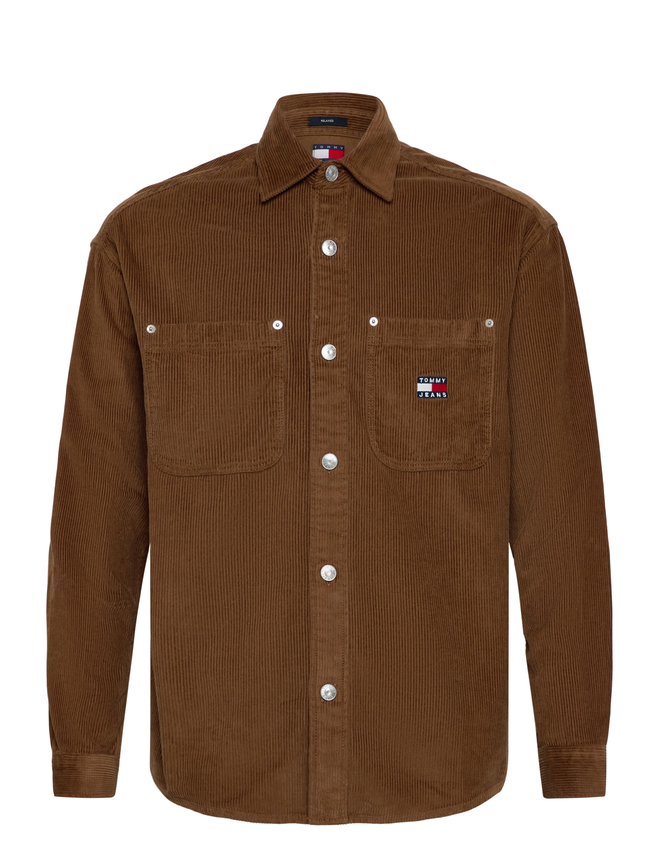 Tommy Jeans TJM RLX WASHED CORD SHIRT EXT - Overshirts - PECAN NUT / brown