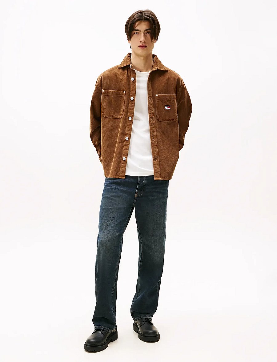 Tommy Jeans - TJM RLX WASHED CORD SHIRT EXT - manchesterskjortor - pecan nut - 3