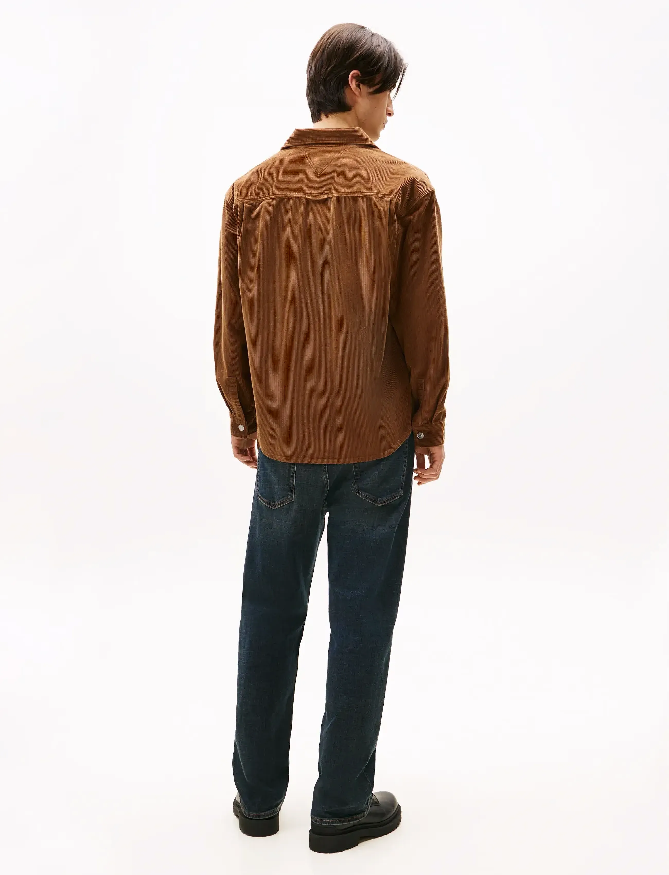 Tommy Jeans - TJM RLX WASHED CORD SHIRT EXT - vakosamettipaidat - pecan nut - 4