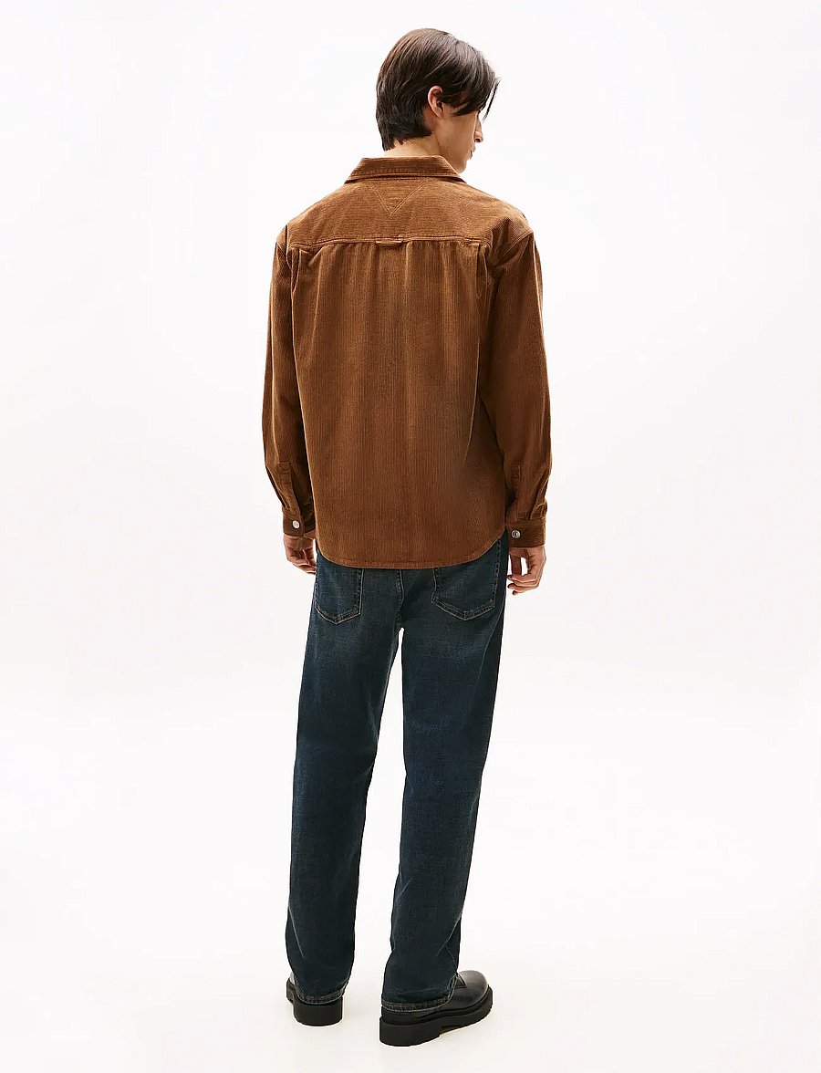 Tommy Jeans - TJM RLX WASHED CORD SHIRT EXT - manchesterskjortor - pecan nut - 4