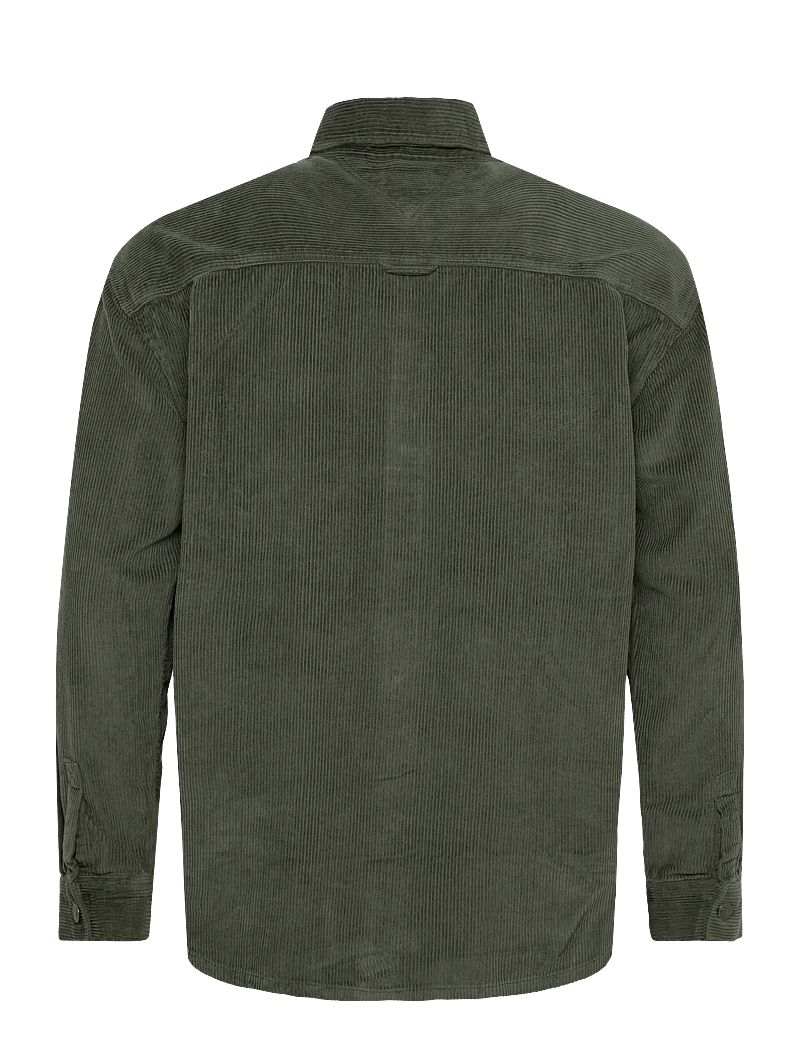 Tommy Jeans - TJM RLX WASHED CORD SHIRT EXT - velvet särgid - pewter green - 2