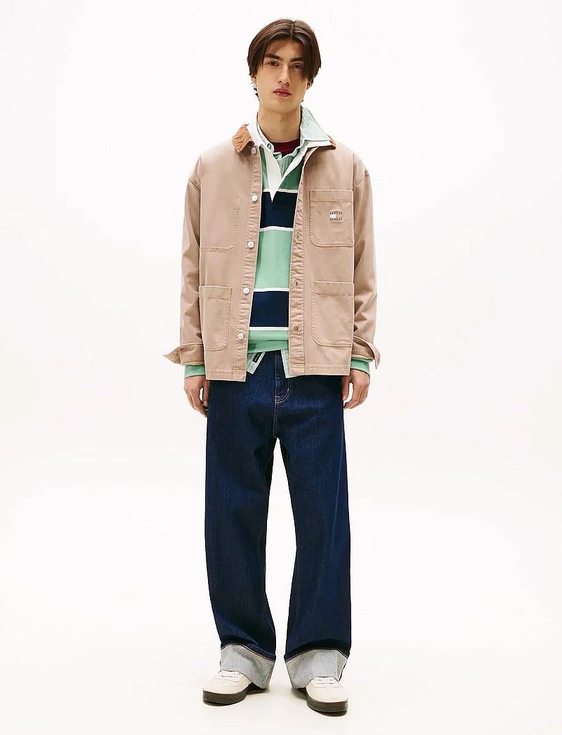 Tommy Jeans - TJM WORKWEAR CORD CLLR OVERSHIRT - kevadjoped - coastal taupe - 2