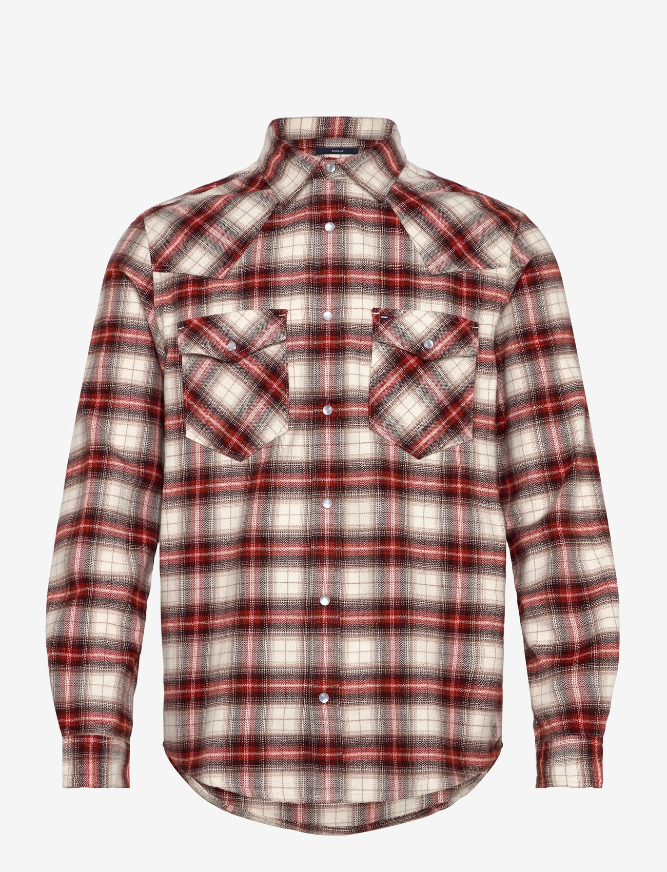 Tommy Jeans - TJM REG WSTRN FLANNEL CHCK SHIRT - flannel-skjorter - voyager orange   shadow check - 1