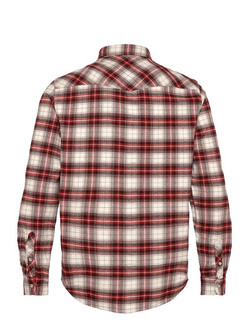 Tommy Jeans - TJM REG WSTRN FLANNEL CHCK SHIRT - flannel-skjorter - voyager orange shadow check - 2