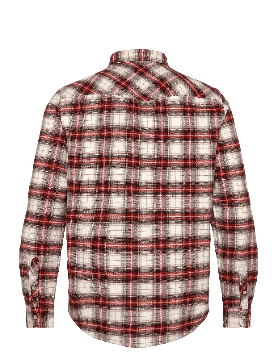 Tommy Jeans - TJM REG WSTRN FLANNEL CHCK SHIRT - flanell-hemden - voyager orange shadow check - 2