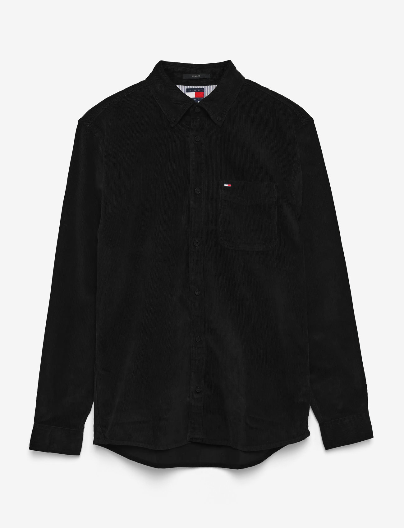 Tommy Jeans - TJM REG BABY CORD SHIRT EXT - chemises en velours côtelé - black - 1