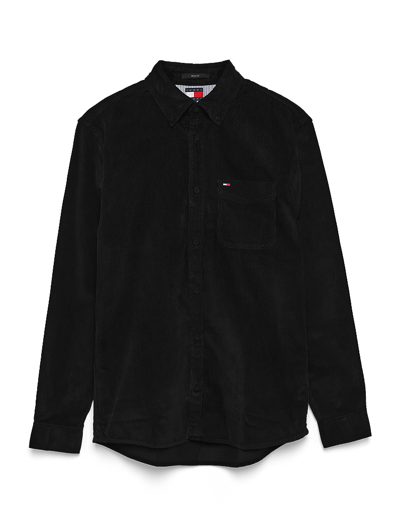 Tommy Jeans - TJM REG BABY CORD SHIRT EXT - chemises en velours côtelé - black - 1