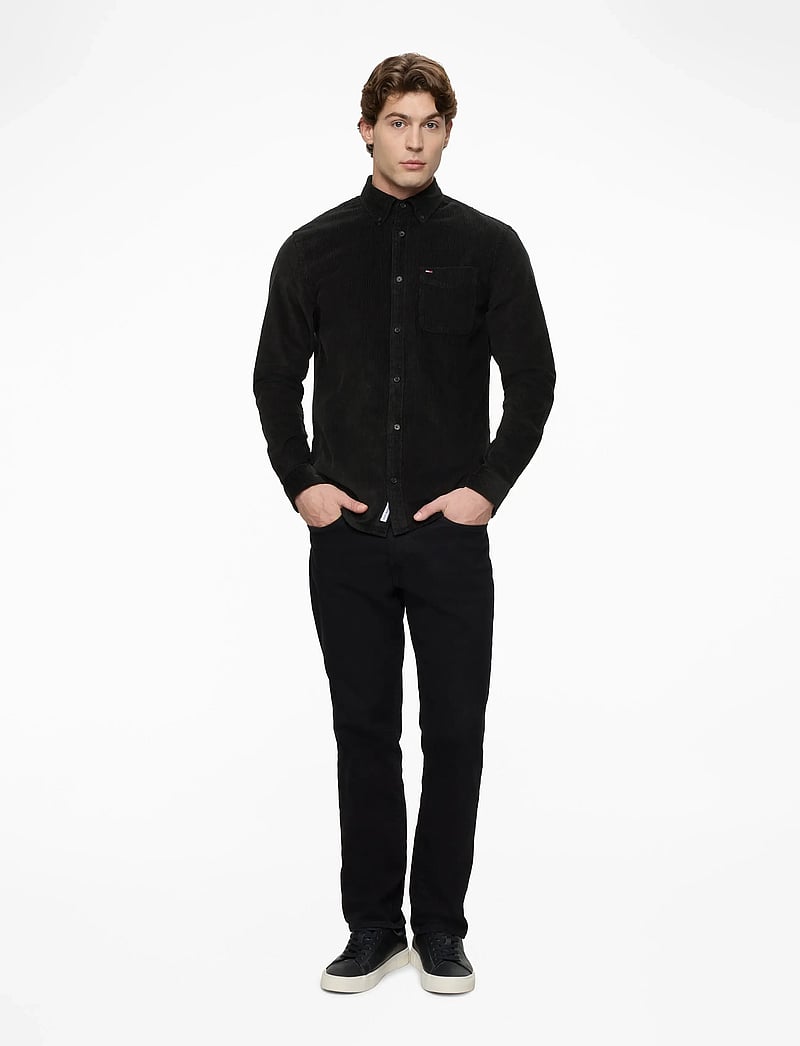 Tommy Jeans - TJM REG BABY CORD SHIRT EXT - chemises en velours côtelé - black - 2