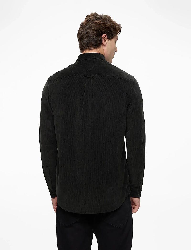 Tommy Jeans - TJM REG BABY CORD SHIRT EXT - chemises en velours côtelé - black - 4