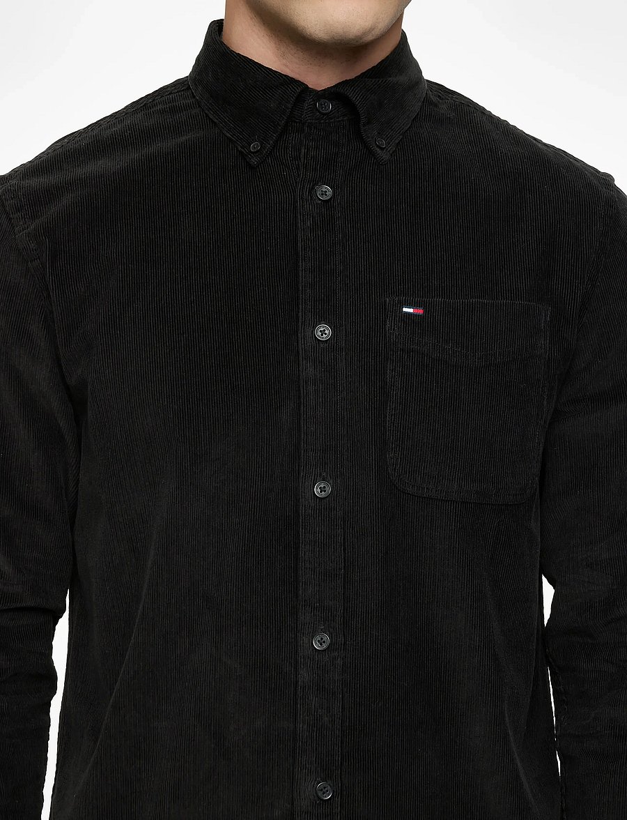 Tommy Jeans - TJM REG BABY CORD SHIRT EXT - chemises en velours côtelé - black - 5
