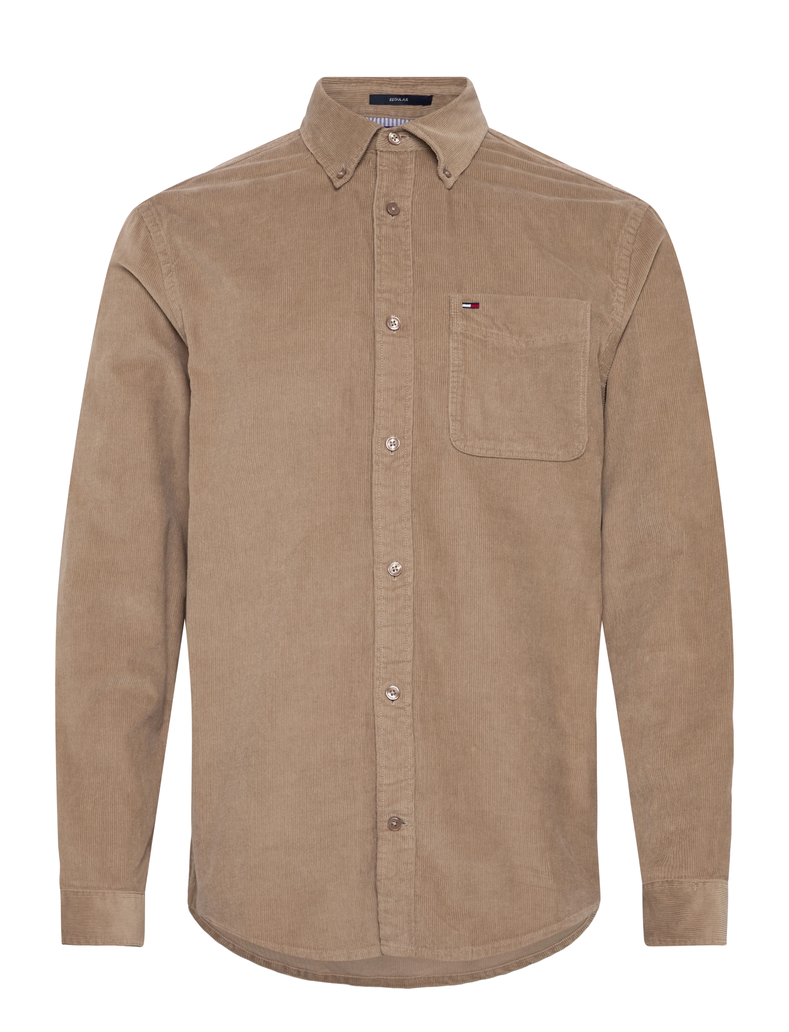 Tommy Jeans TJM REG BABY CORD SHIRT EXT - Clothing - COASTAL TAUPE / beige