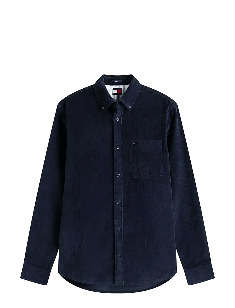 Tommy Jeans - TJM REG BABY CORD SHIRT EXT - fløjlsskjorter - dark night navy - 1