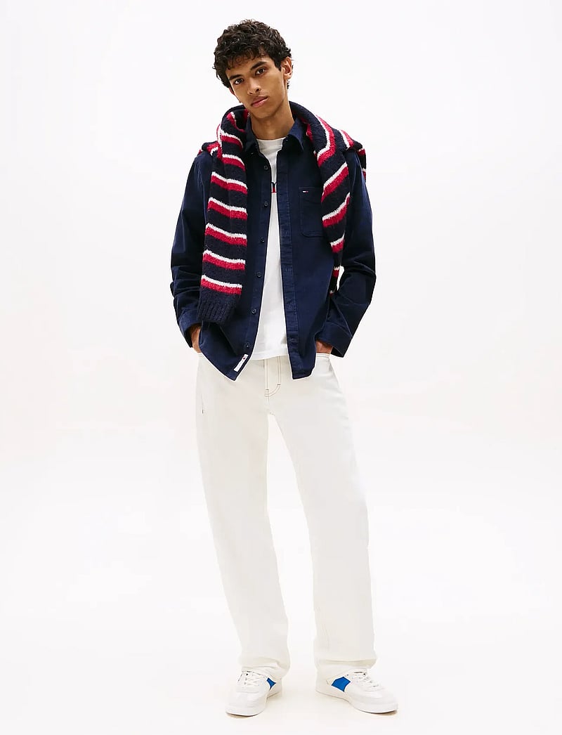 Tommy Jeans - TJM REG BABY CORD SHIRT EXT - fløjlsskjorter - dark night navy - 2