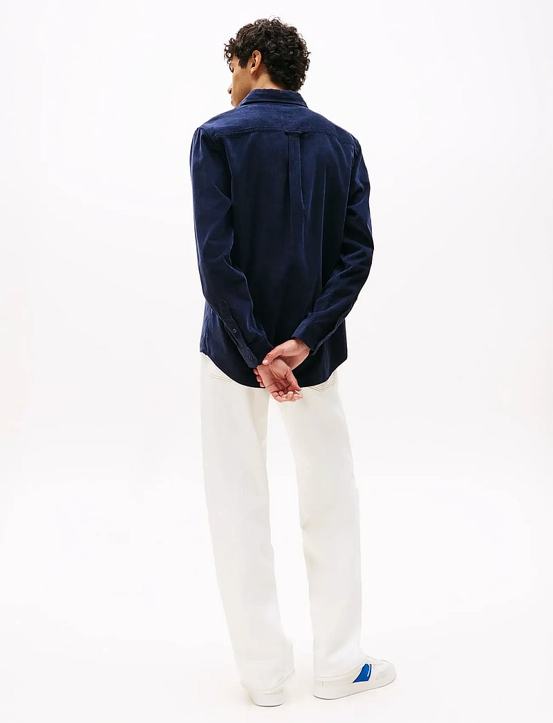 Tommy Jeans - TJM REG BABY CORD SHIRT EXT - fløjlsskjorter - dark night navy - 3