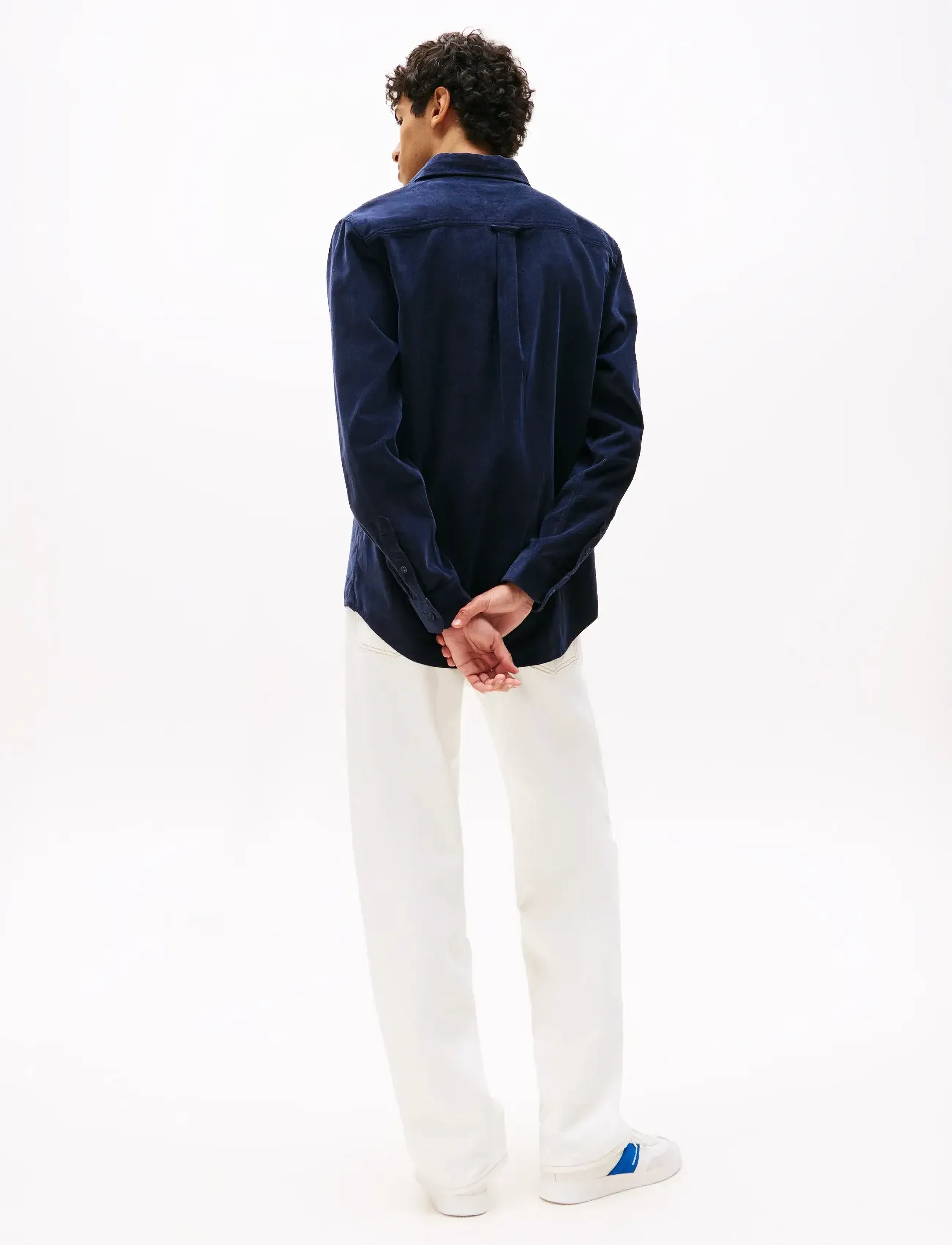 Tommy Jeans - TJM REG BABY CORD SHIRT EXT - fløjlsskjorter - dark night navy - 3