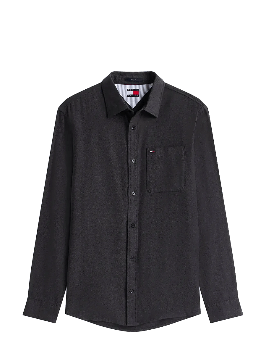 Tommy Jeans - TJM REG FLANNEL SHIRT EXT - flannel-skjorter - black - 1