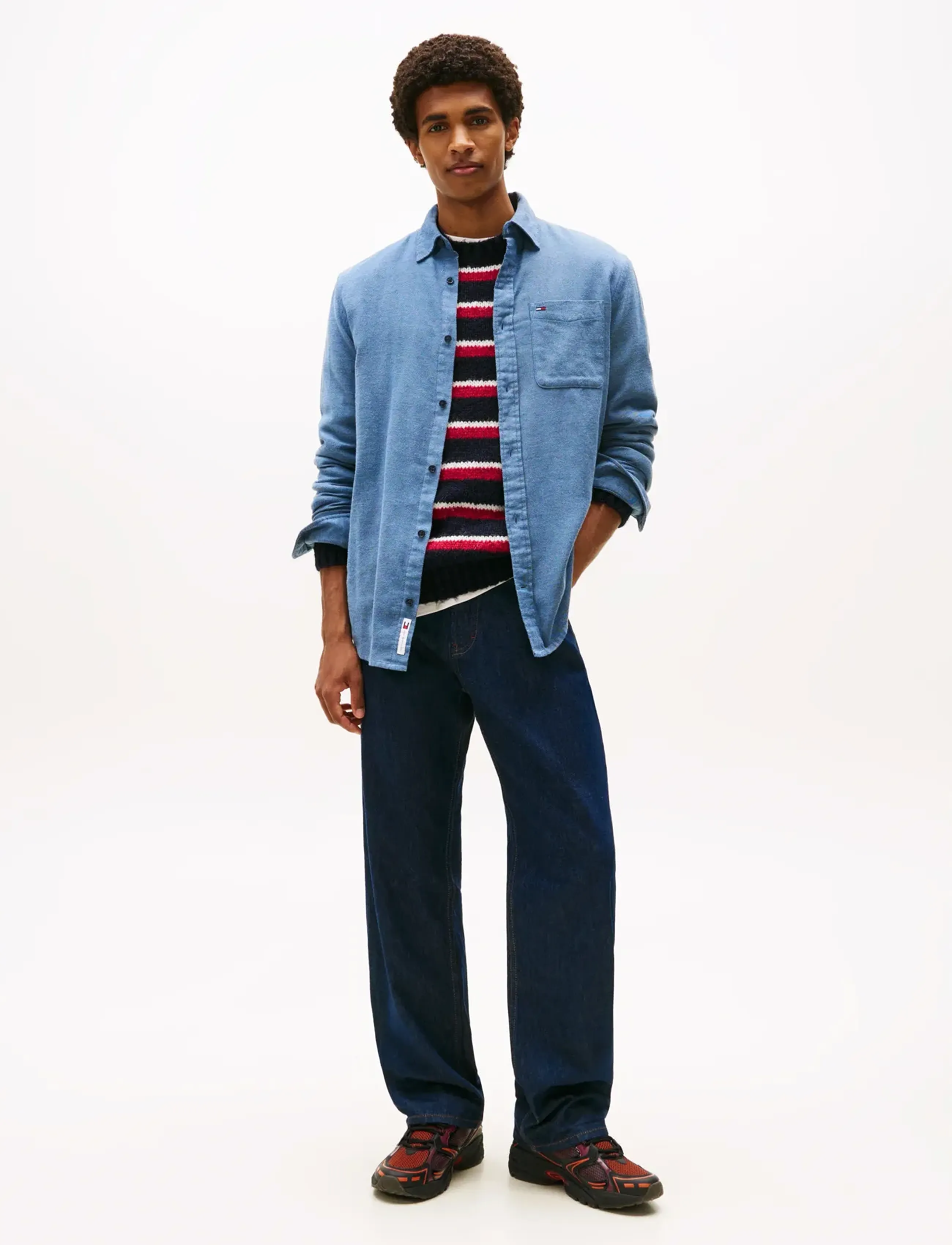 Tommy Jeans - TJM REG FLANNEL SHIRT EXT - flanellskjorter - dark night navy - 2