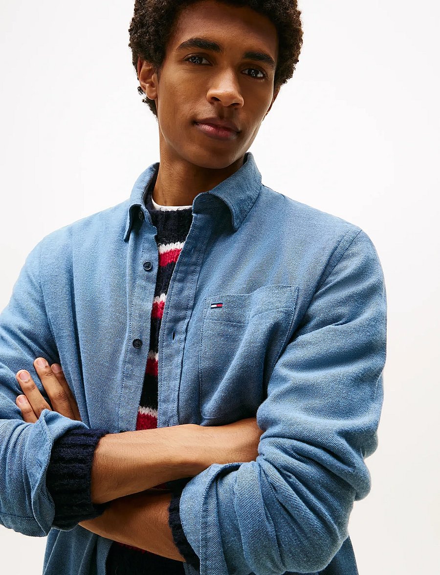 Tommy Jeans - TJM REG FLANNEL SHIRT EXT - chemises en flanelle - dark night navy - 4