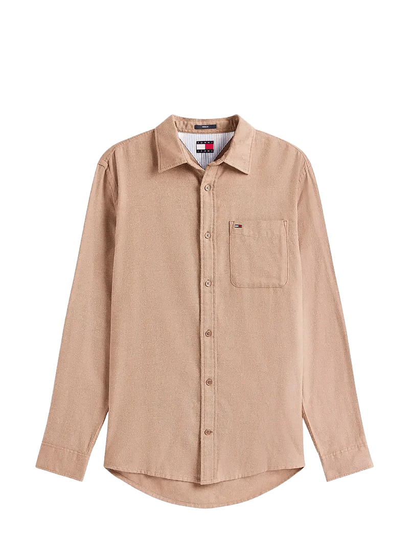 Tommy Jeans - TJM REG FLANNEL SHIRT EXT - flanellskjortor - pecan nut - 1