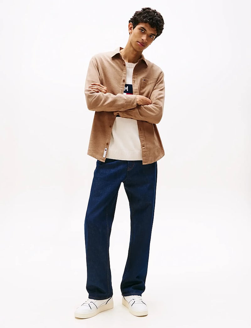 Tommy Jeans - TJM REG FLANNEL SHIRT EXT - flanellskjortor - pecan nut - 2