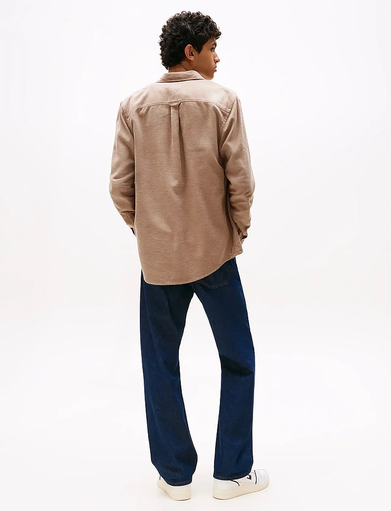 Tommy Jeans - TJM REG FLANNEL SHIRT EXT - flanellskjortor - pecan nut - 3