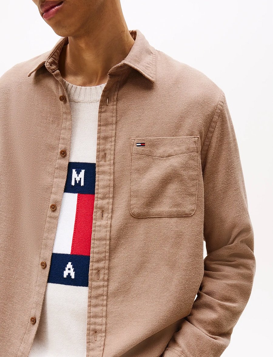 Tommy Jeans - TJM REG FLANNEL SHIRT EXT - chemises en flanelle - pecan nut - 4