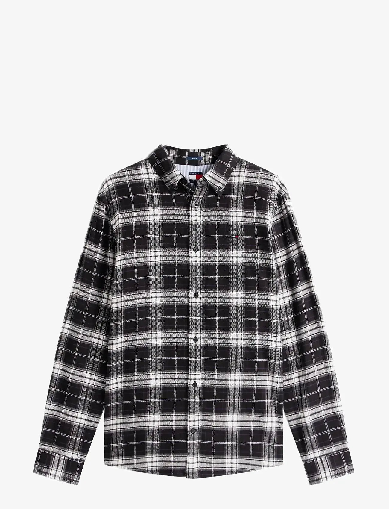 Tommy Jeans - TJM REG FLANNEL CHECK SHIRT EXT - flannel shirts - black   big check - 1