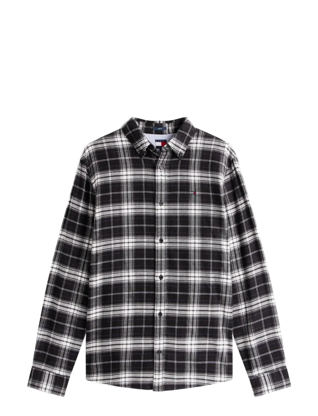 Tommy Jeans - TJM REG FLANNEL CHECK SHIRT EXT - flanell-hemden - black big check - 1