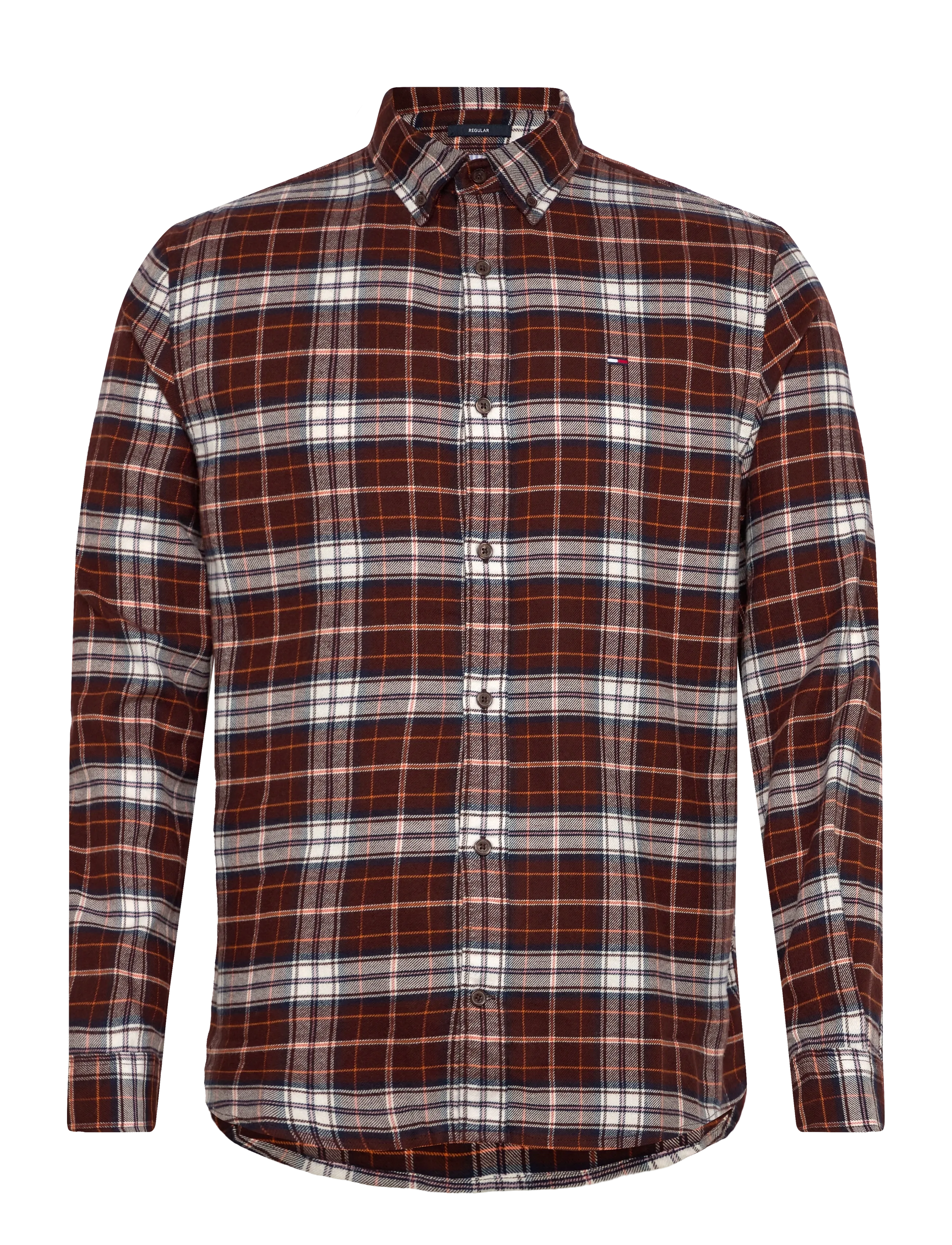 Tommy Jeans TJM REG FLANNEL CHECK SHIRT EXT - Tommy Jeans - RICH BROWN   BIG CHECK / brown