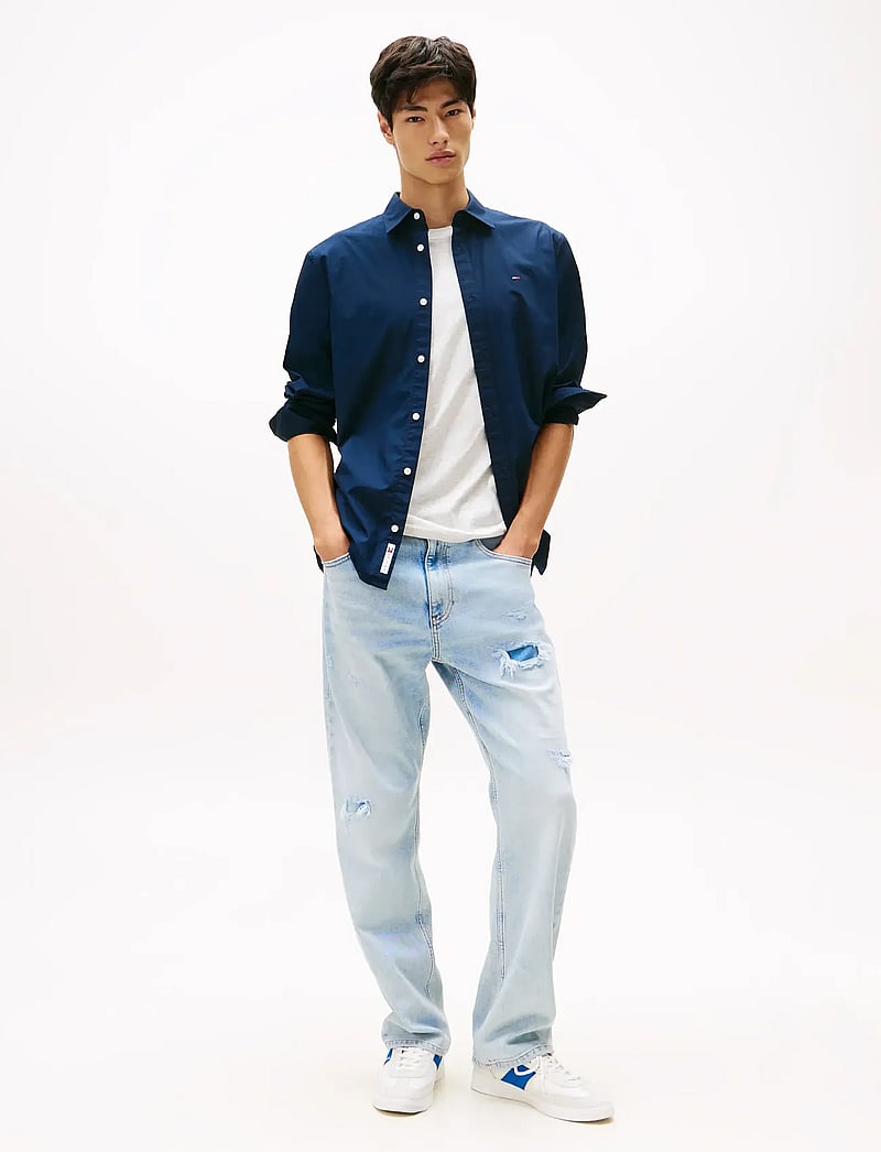 Tommy Jeans - TJM REG POPLIN SHIRT - chemises décontractées - dark blue - 3