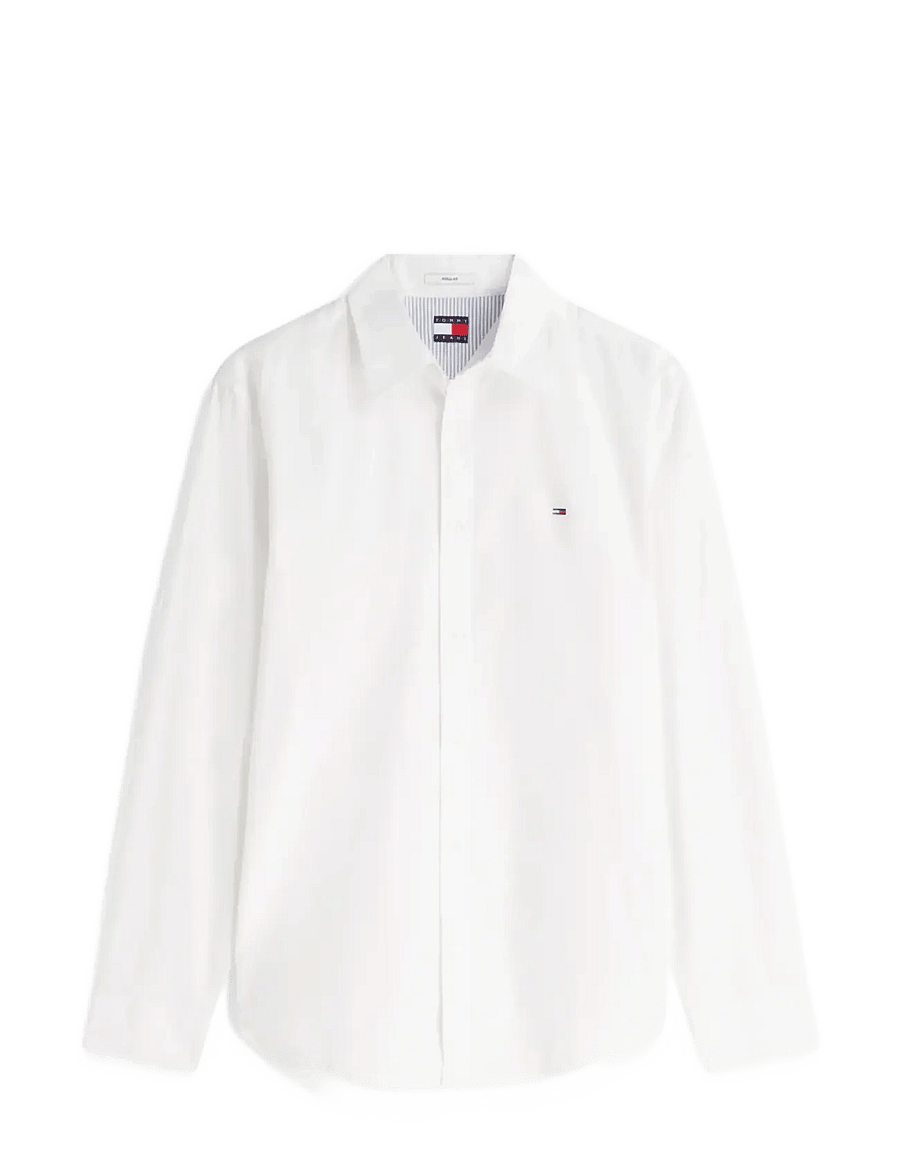 Tommy Jeans - TJM REG POPLIN SHIRT - casual skjortor - ecru - 1