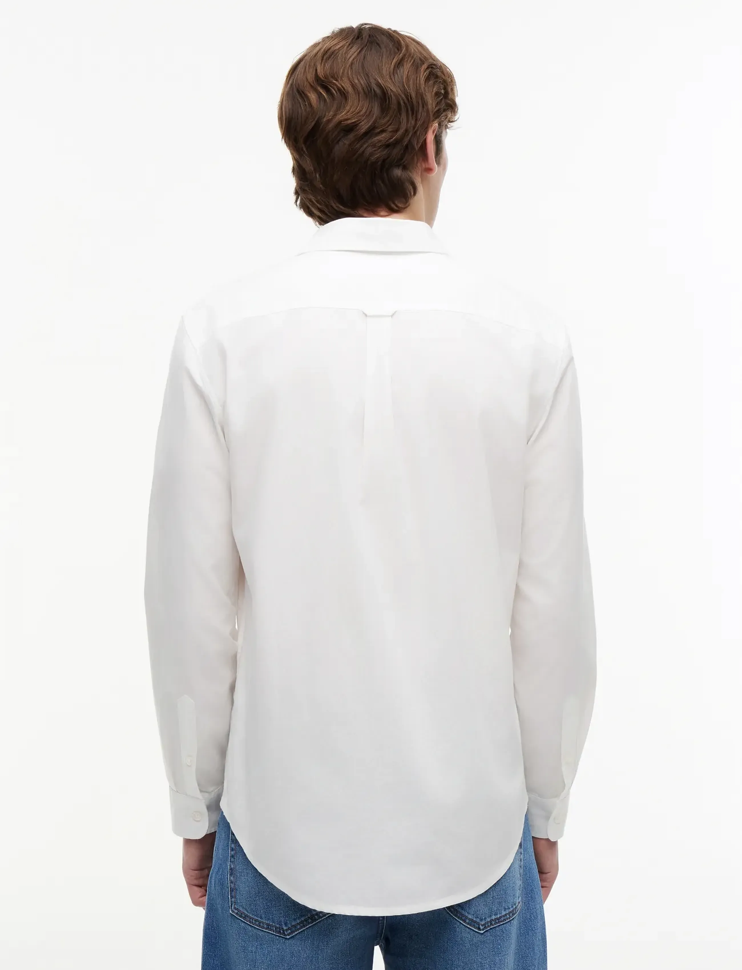 Tommy Jeans - TJM REG POPLIN SHIRT - vabaajasärgid - ecru - 2