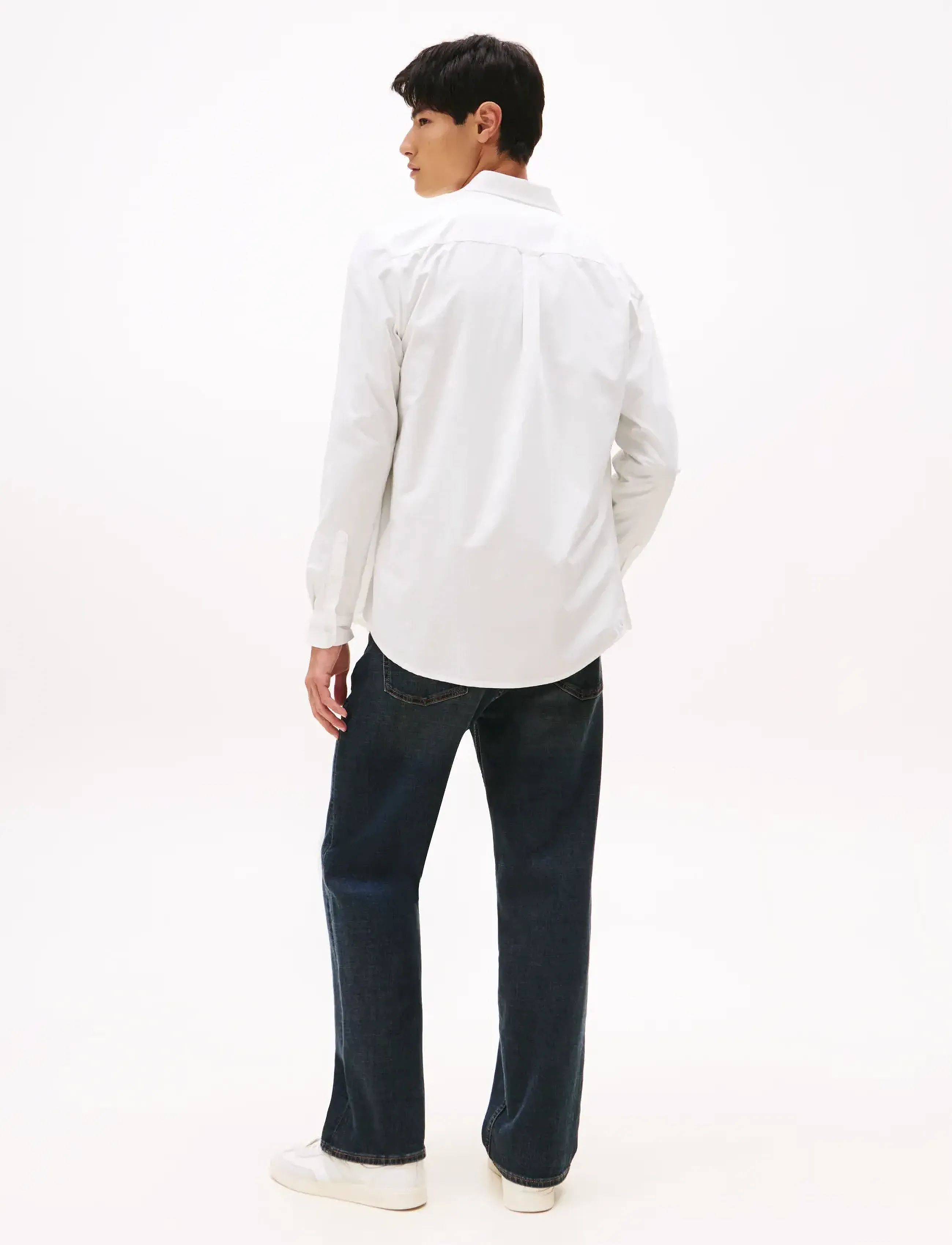 Tommy Jeans - TJM REG POPLIN SHIRT - vabaajasärgid - ecru - 3