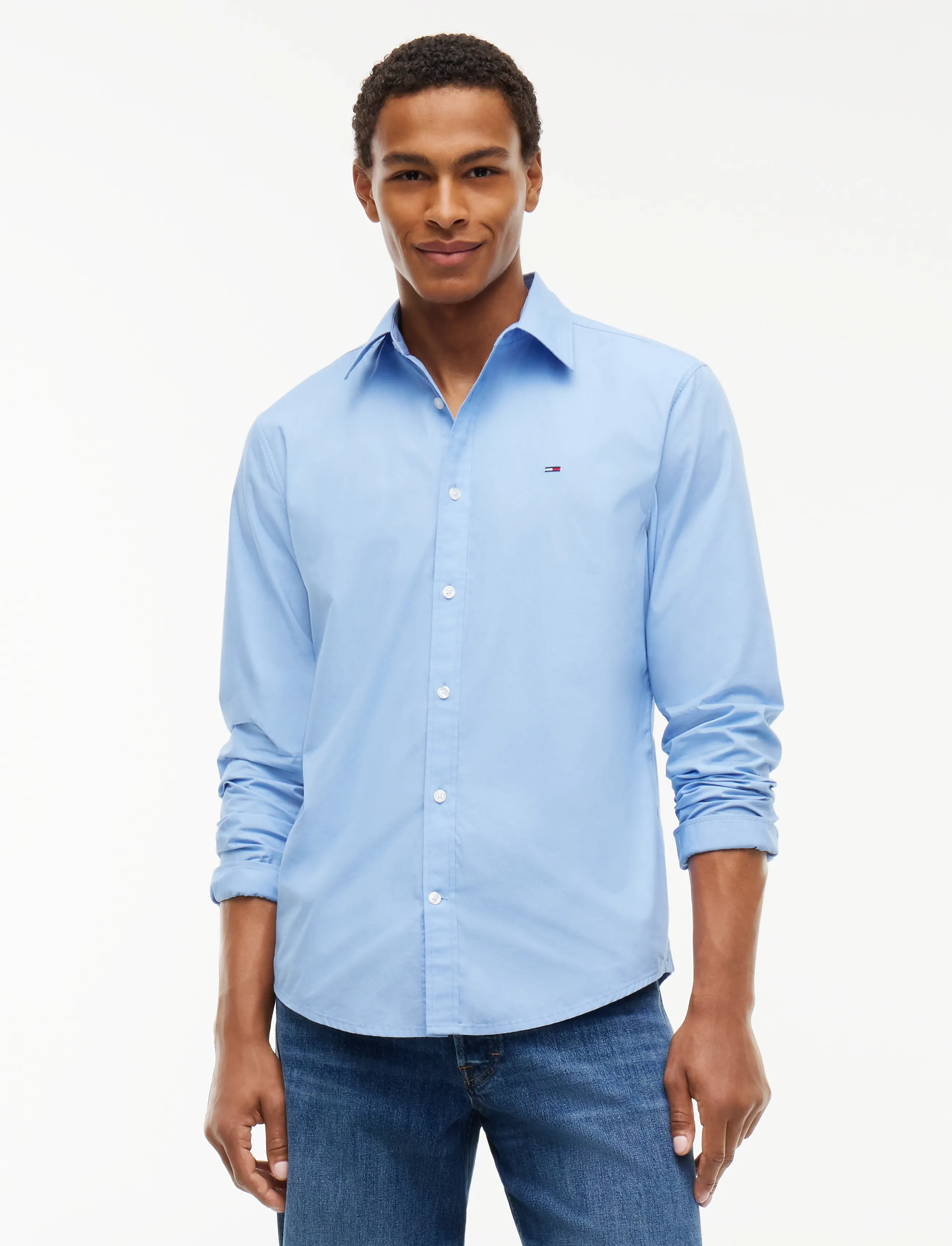 Tommy Jeans TJM REG POPLIN SHIRT - Tommy Jeans - WESTSIDE BLUE / blue