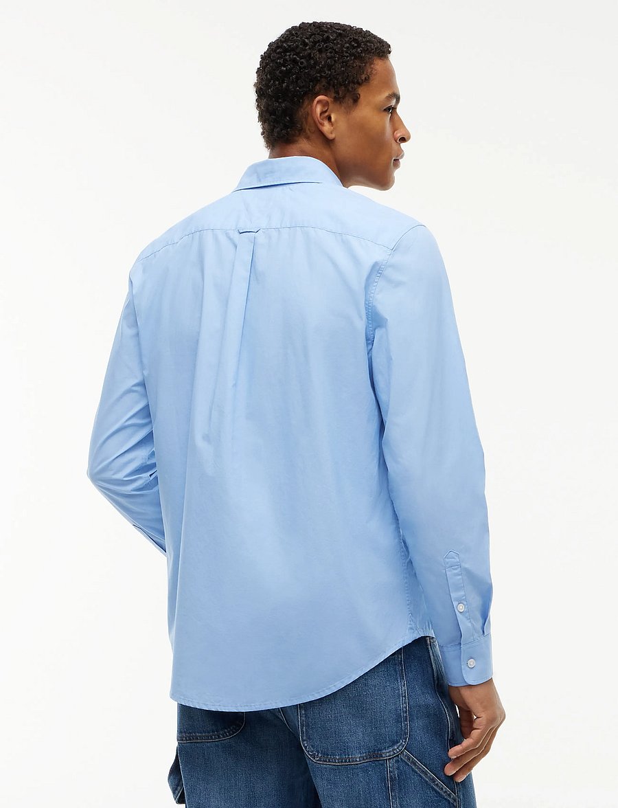 Tommy Jeans - TJM REG POPLIN SHIRT - vabaajasärgid - westside blue - 2