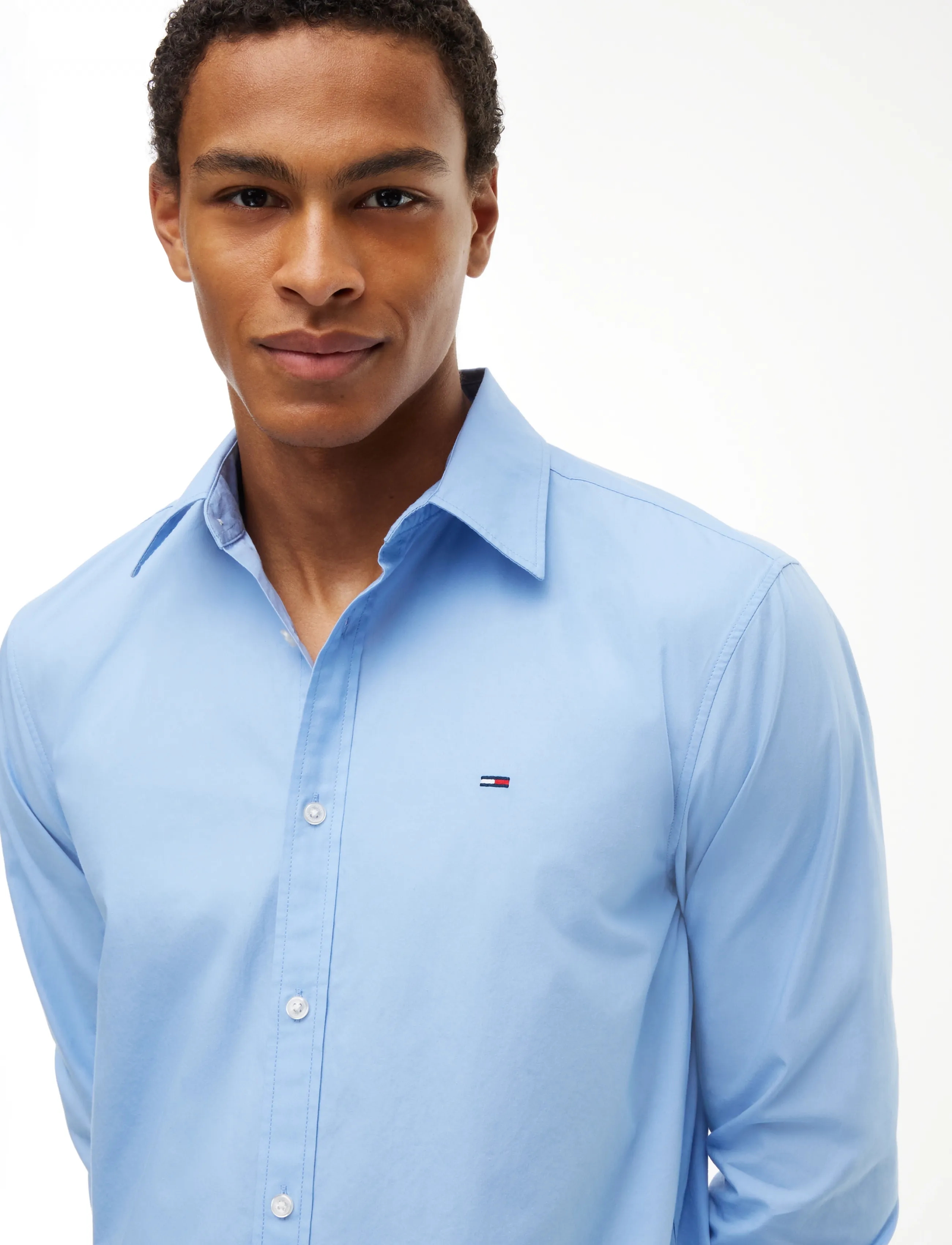 Tommy Jeans - TJM REG POPLIN SHIRT - vabaajasärgid - westside blue - 3