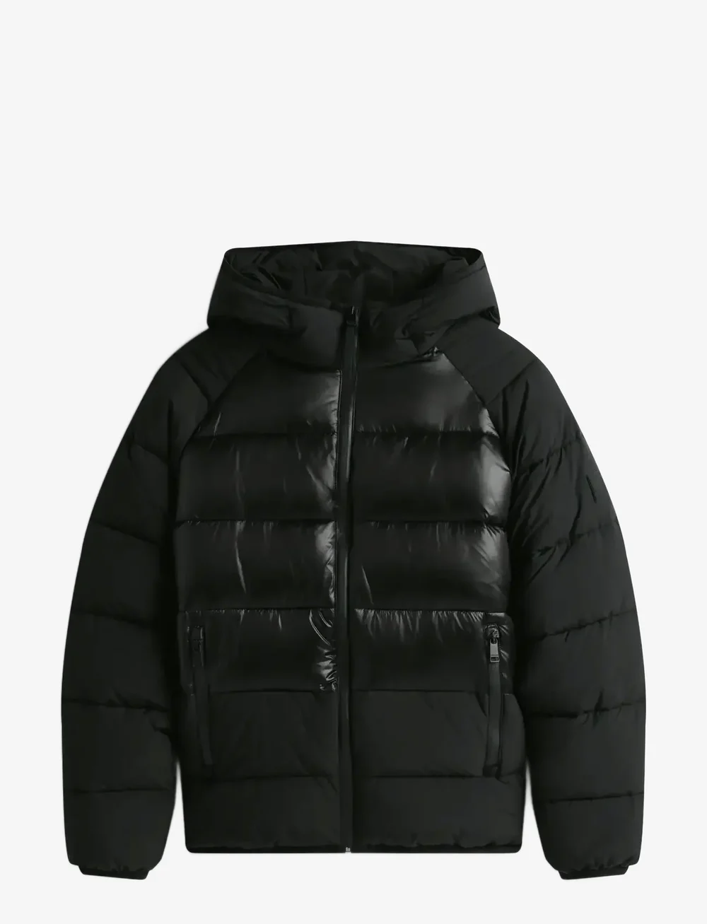 Tommy Jeans - TJM HOODED GLOSS MATT PUFFER EXT - winterjacken - black - 1