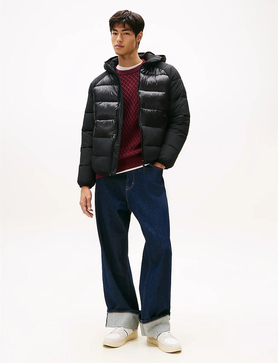 Tommy Jeans - TJM HOODED GLOSS MATT PUFFER EXT - dunjakker - black - 2