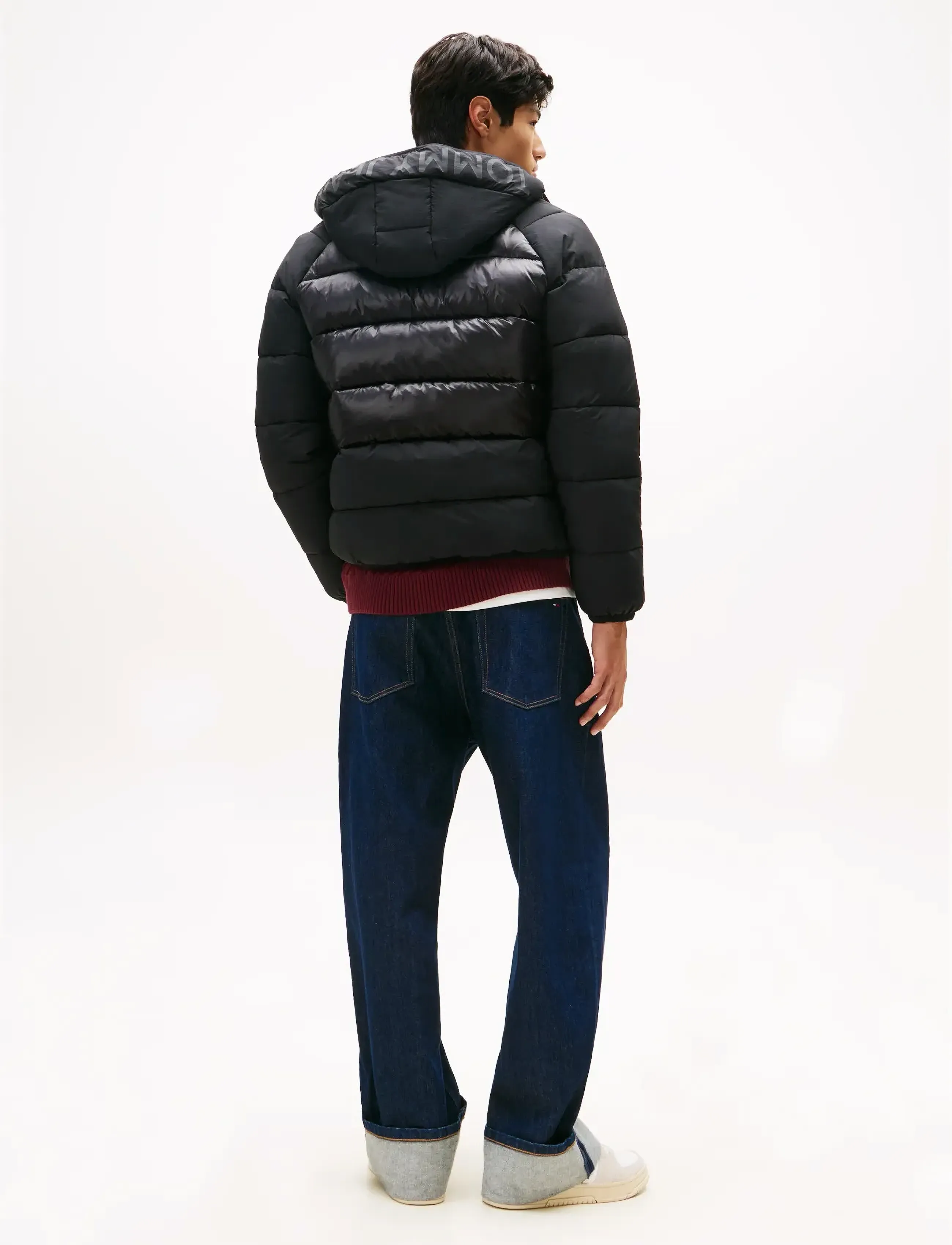 Tommy Jeans - TJM HOODED GLOSS MATT PUFFER EXT - fôrede jakker - black - 3