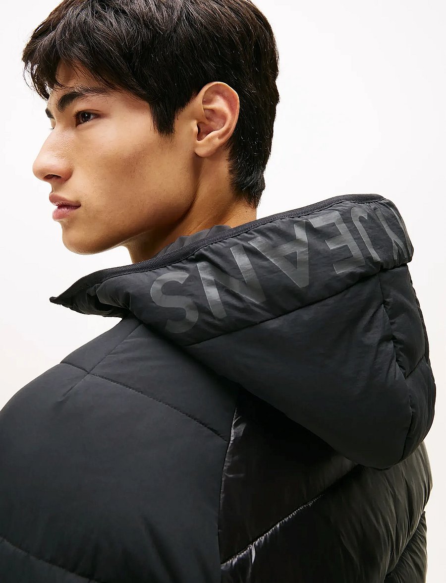 Tommy Jeans - TJM HOODED GLOSS MATT PUFFER EXT - dunjakker - black - 4