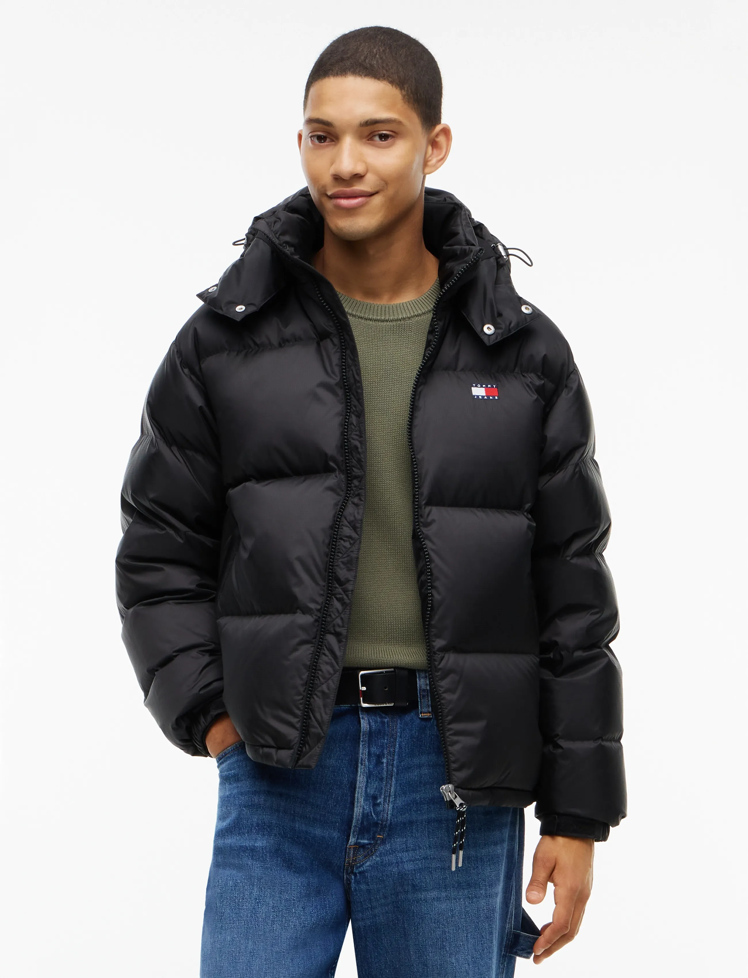 Tommy Jeans TJM ALASKA DOWN PUFFER EXT - Tommy Hilfiger - BLACK / black