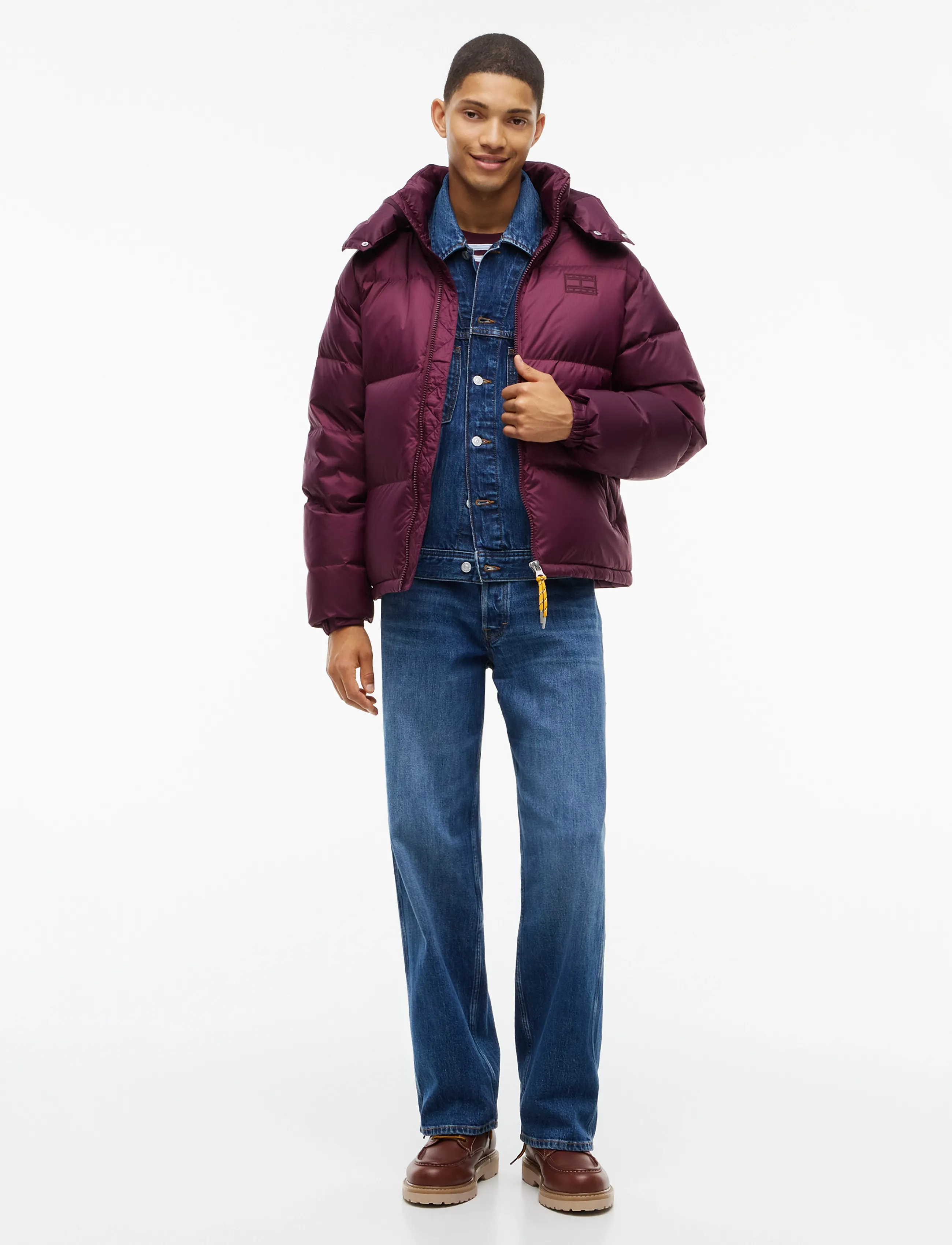 Tommy Jeans - TJM ALASKA DOWN PUFFER EXT - sulejoped - calypso berry - 4