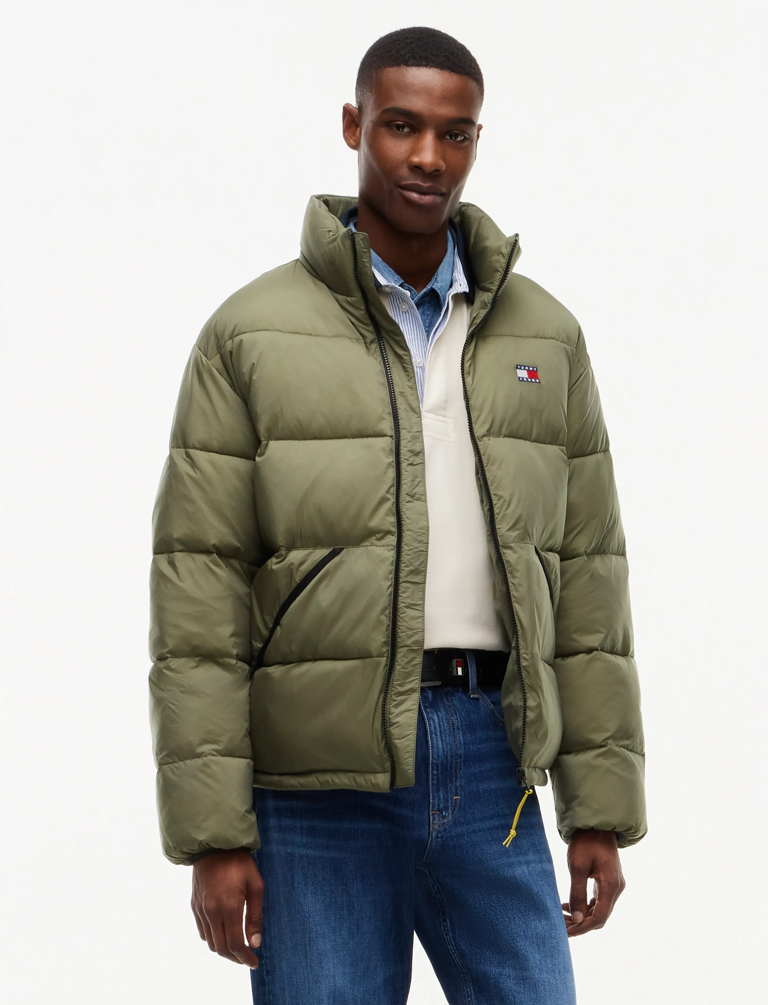 Tommy Jeans TJM VAIL PUFFER EXT - Jackets - ROCKY MOUNTAIN / khaki/green