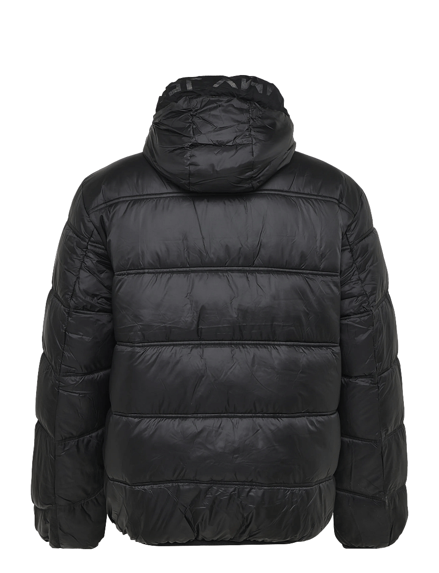 Tommy Jeans - TJM HOODED LOGO JACKET EXT - talvejoped - black - 2