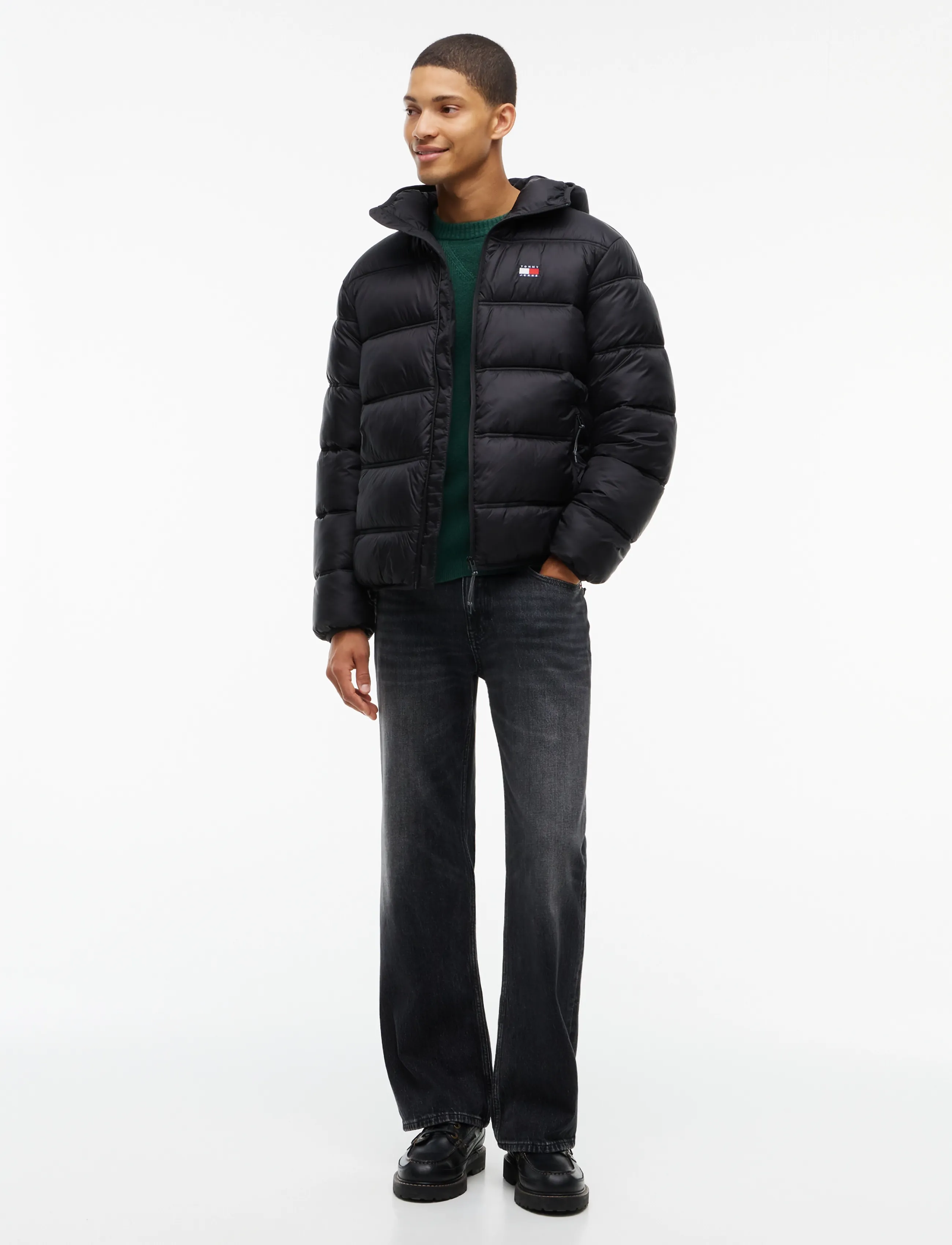 Tommy Jeans - TJM HOODED LOGO JACKET EXT - black - 4