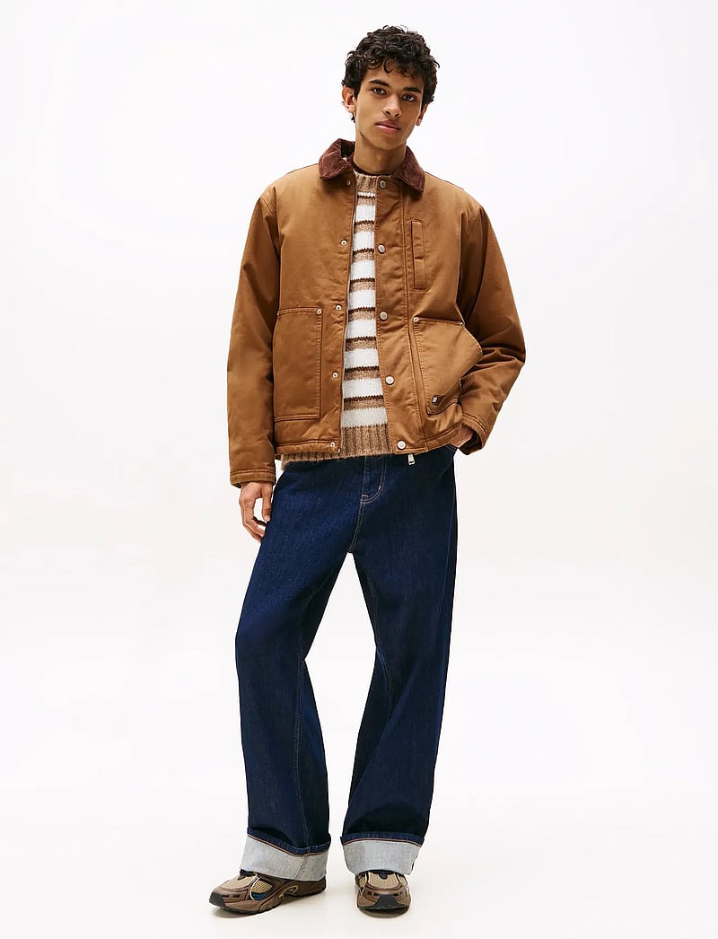 Tommy Jeans - TJM TWILL CHORE JACKET - höstjackor - pecan nut - 2