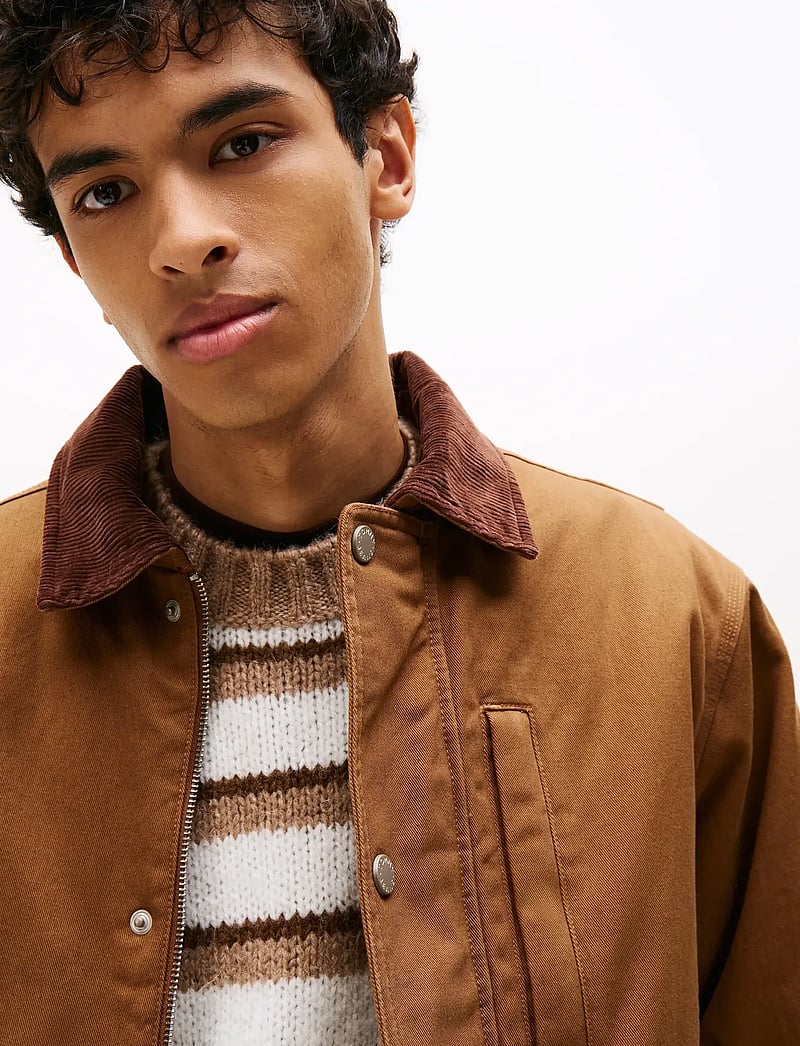 Tommy Jeans - TJM TWILL CHORE JACKET - höstjackor - pecan nut - 4